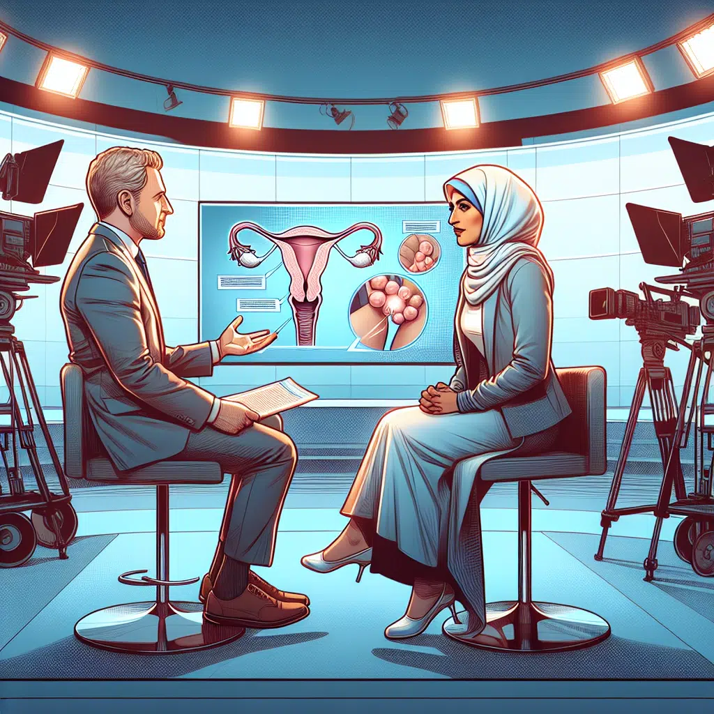 תמונת ראיון עם רופאת נשים על סוגי הכאבים ותסמיניהם.